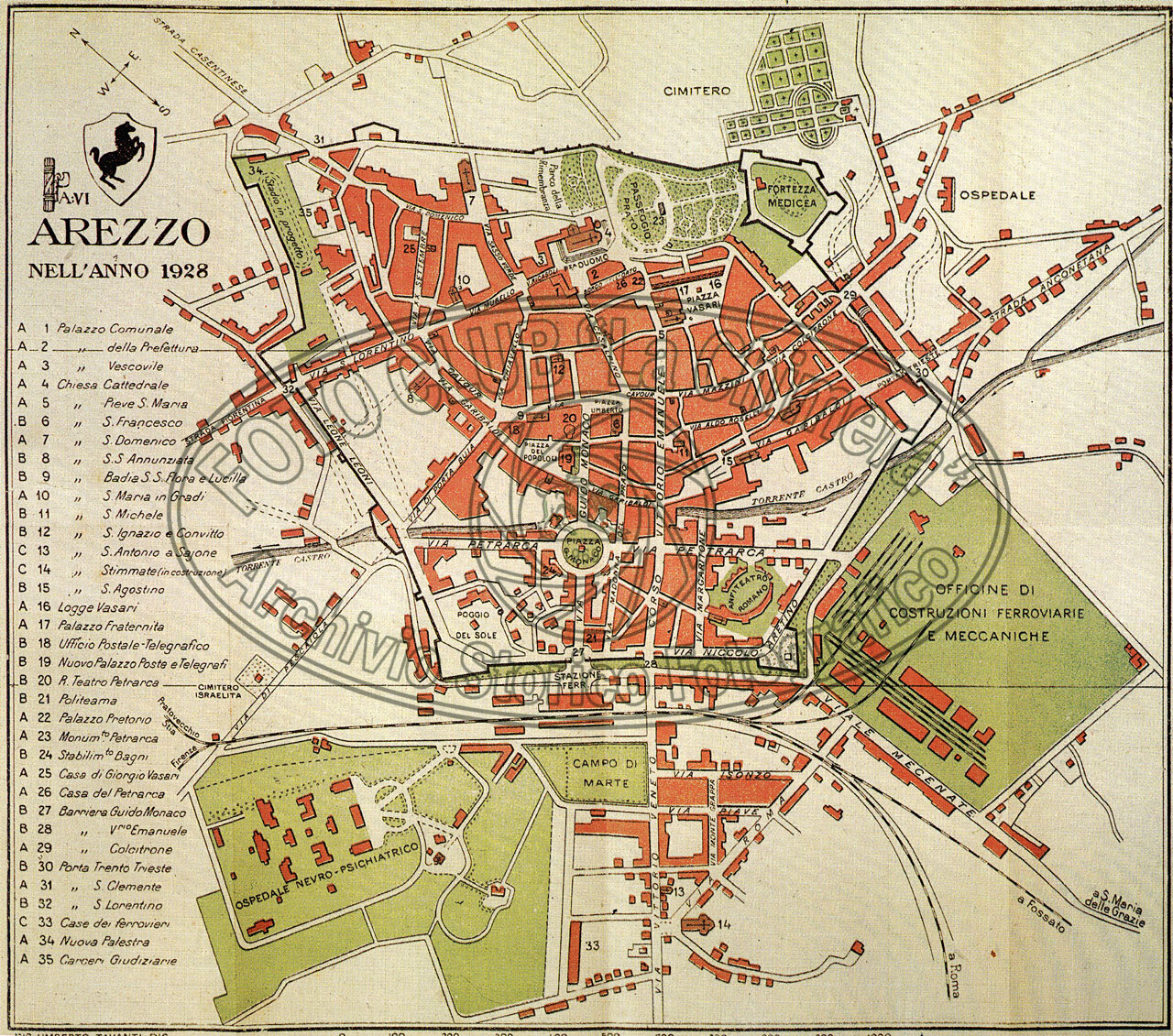 Pianta della città