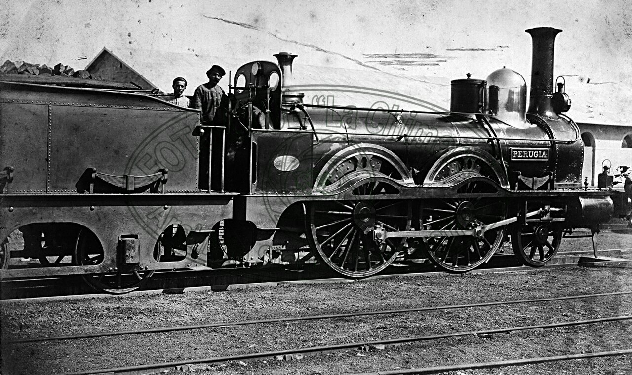 Locomotiva con macchinisti