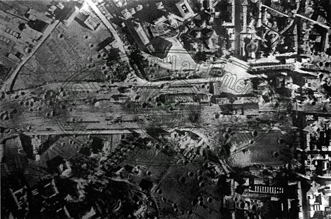 La città dopo i bombardamenti