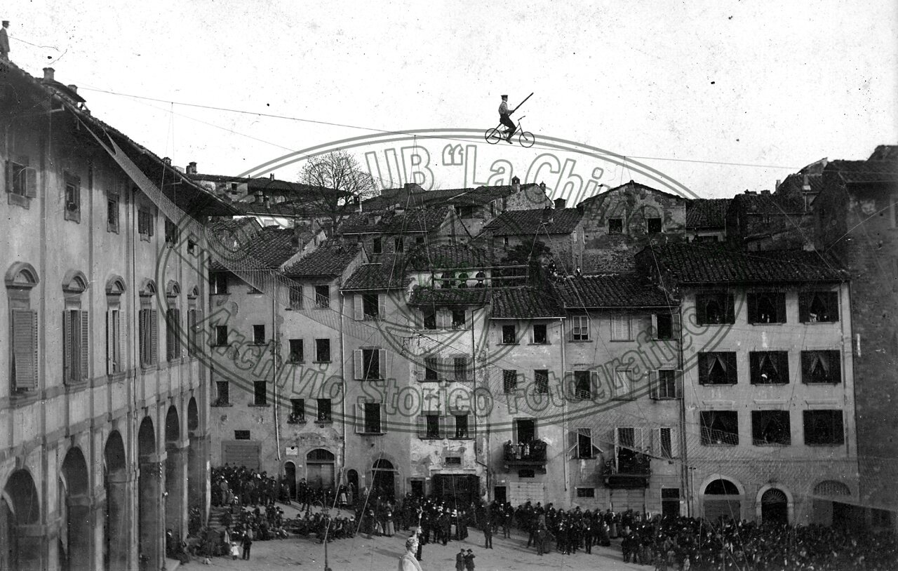 Funambolo in Piazza Grande (o Vasari)