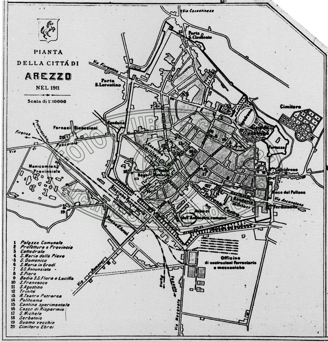 Pianta della città