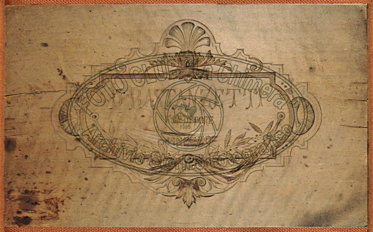 Cartiglio della Fonderia Bastanzetti