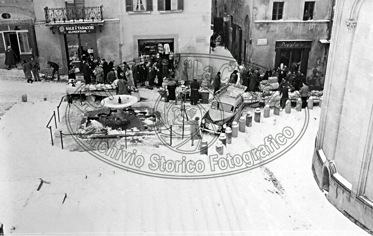Nevicata in Piazza Grande (o Vasari)