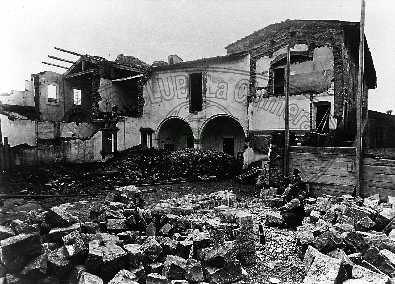 Abbattimento del “Conventaccio” in Via Porta Buja