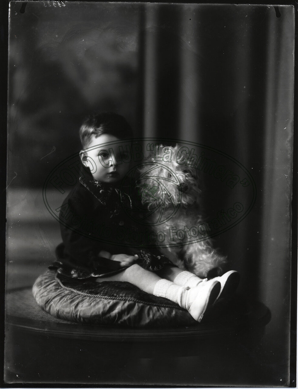 Ritratto Di Bambina Con Il Cane