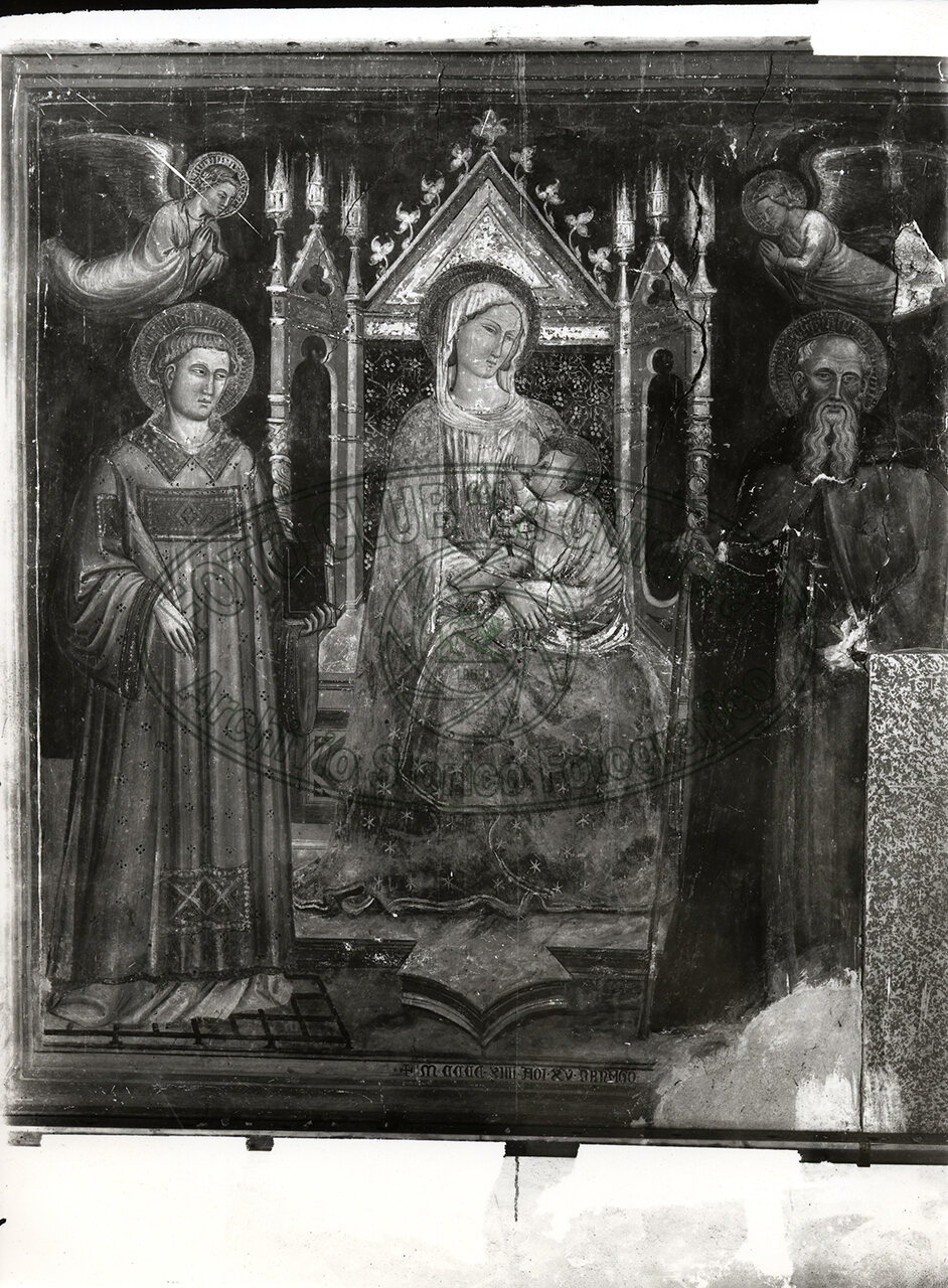 Arezzo Caserma Di S Maria Novellla Affresco Del 1414