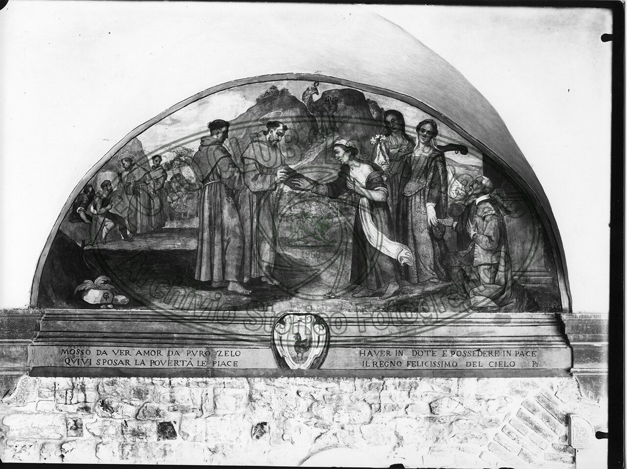 Castiglion Fiorentino Una Lunetta Del Loggiato Di S Francesco