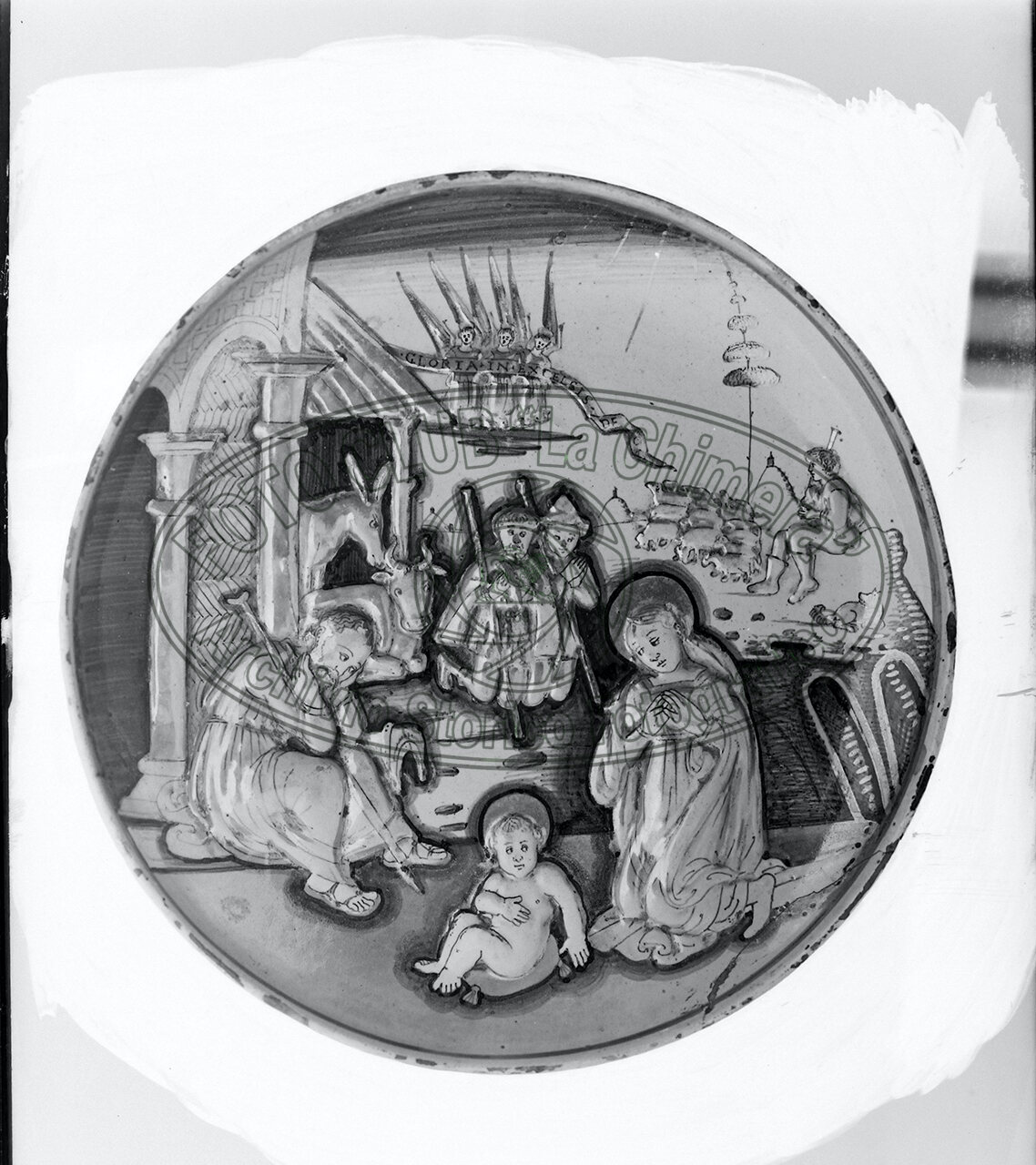 Museo Di Arezzo 1932 Fotografia Di Un Piatto La Nativita