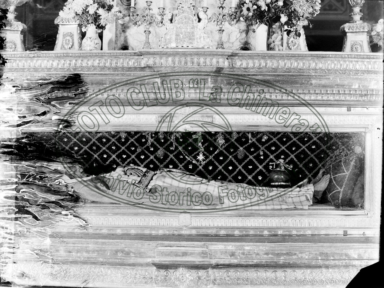 Cortona Tempio Di S Margherita Urna Con La Salma Particolare