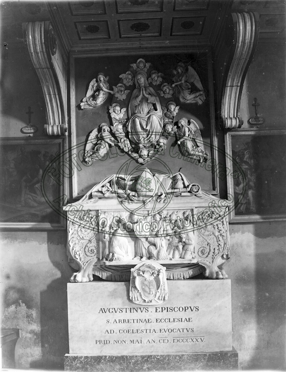Cattedrale Sepolcreto Del Vescovo Agostino Albergotti Di O Baratta Bassorilievo Nq Della Robba
