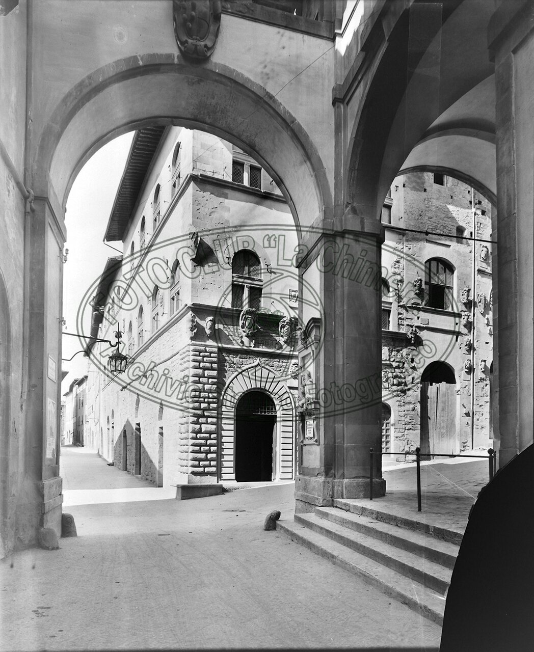 Arezzo Palzzo Pretorio Facciata Vista Dalle Logge Vasari