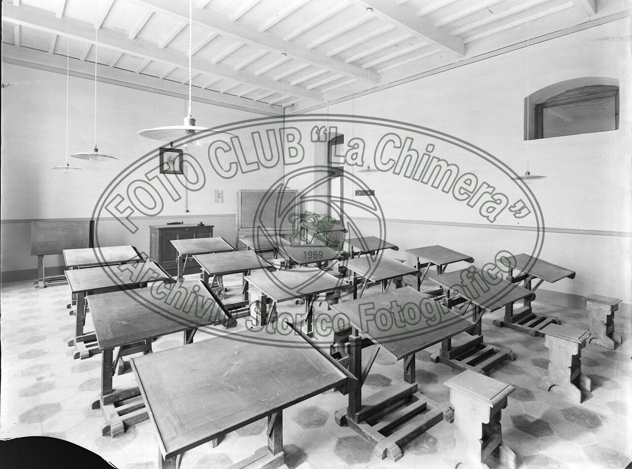 Poppi Scuole Complementari Aula Di Disegno Dicembre 1925