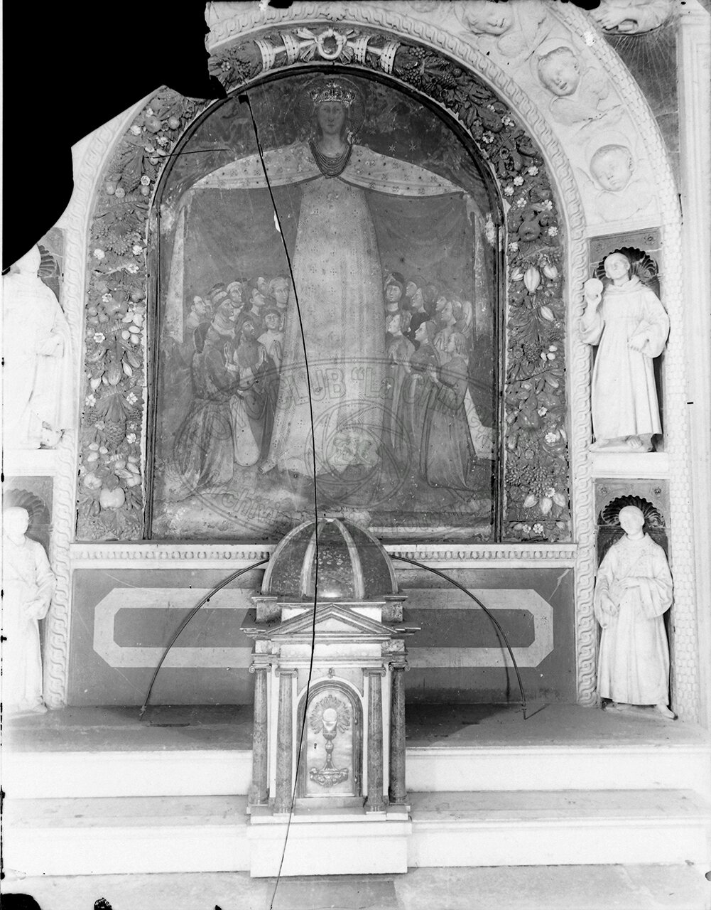Arezzo S Maria Delle Grazie Altare Quadro Di Parri Di Spinello Cornice E Santi Di A Della Robbia 1450
