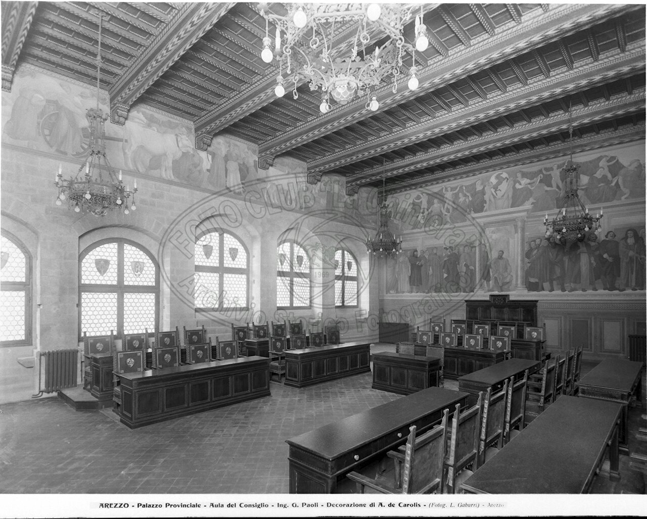 Arezzo Palazzo Provinciale Insieme Salone Dal Centro