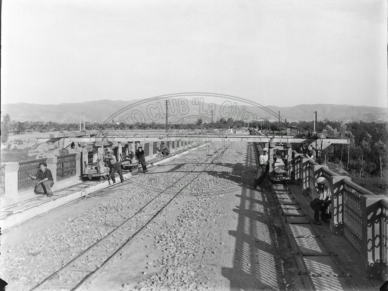Amm Pro Arezzo Ponte Di Pratantico Veduta Della Vita Sul Ponte Durante Il Lavoro