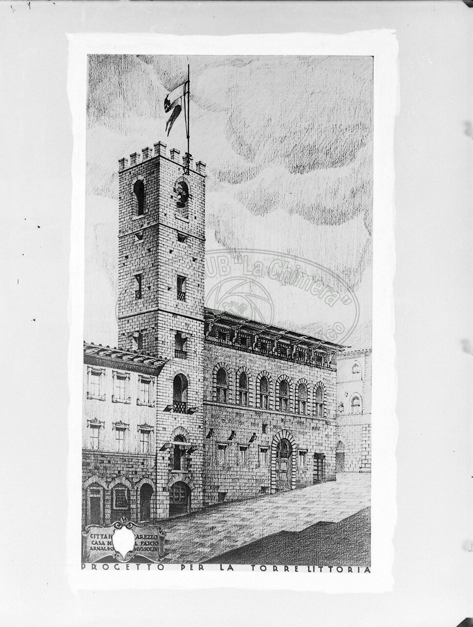 Arezzo Ing Cassi Riproduzione Bozzetto In Gesso
