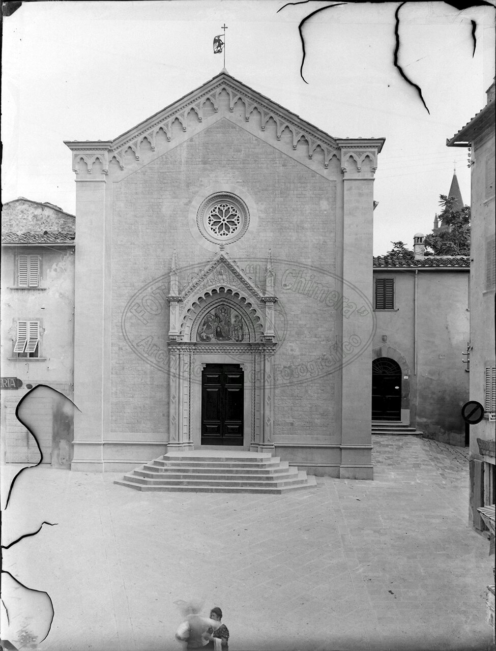 Arezzo Facciata Della Chiesa Di S Michele