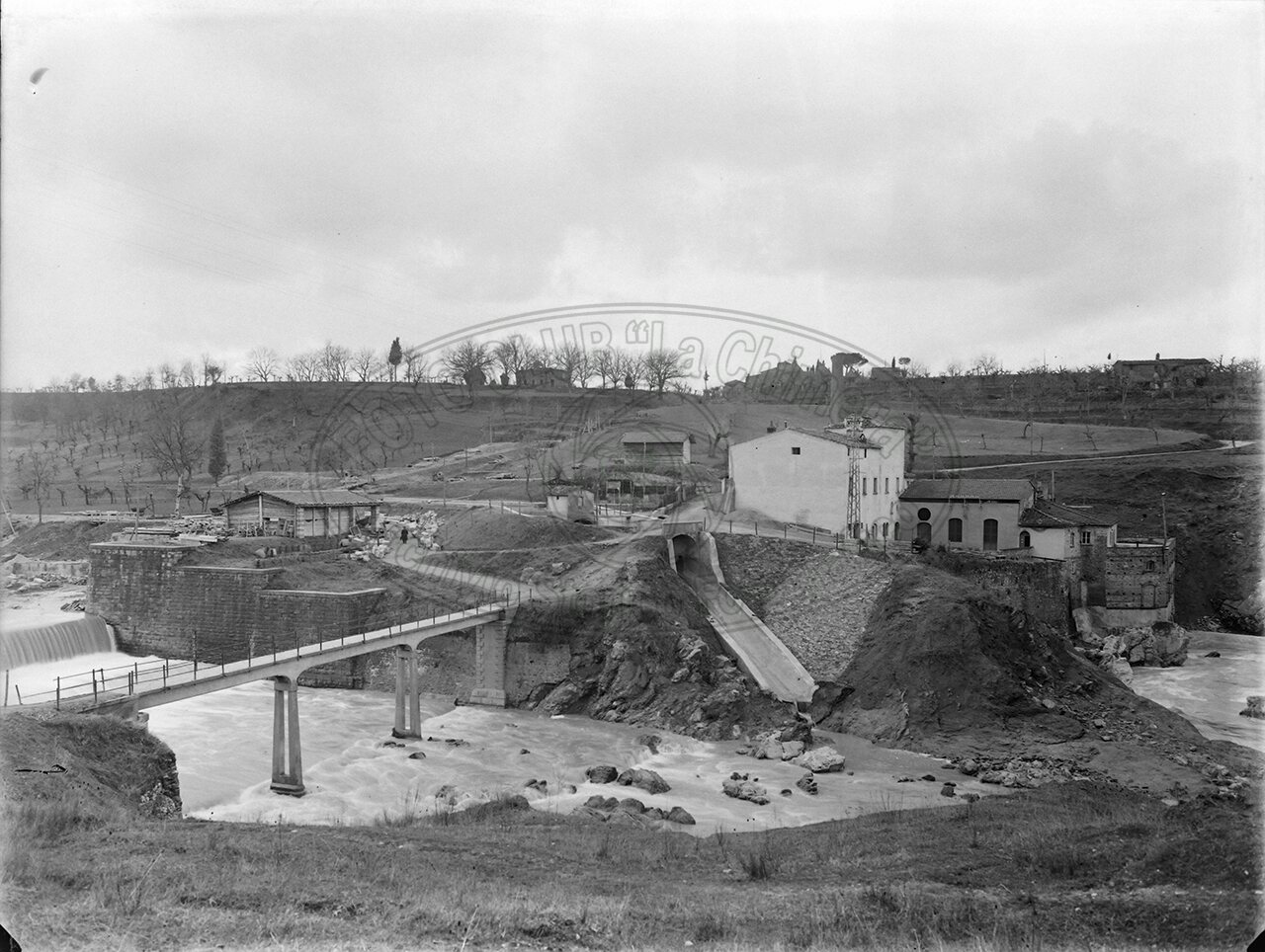 Ponte Di Pratantico Veduta D Insieme Dei Lavori 29 Febbraio 1927