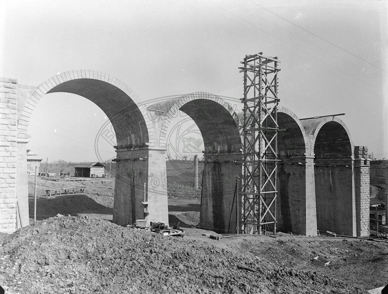 Arezzo Pratantico Amm Pro Lavori Del Ponte Particolare Degli Archi Gia Fatti